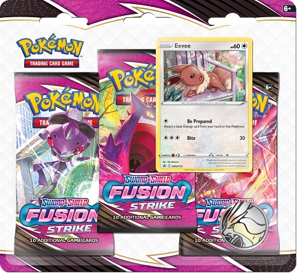 Pokemon SWSH8 Fusion Strike 3-Pack Blister - Eevee
